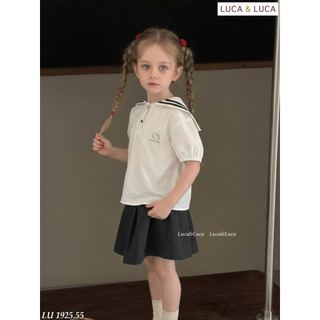 LUBCC.1925 - Set bộ Luca sơ mi thủy thủ Hello Kitty + chân váy size 6-12y