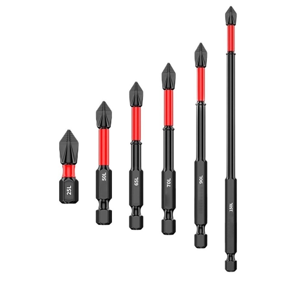 ⚡GIẢM GIÁ LỚN⚡1 Mũi khoan tuốc nơ vít chéo đầu lô 25-150mm chống trượt PH2