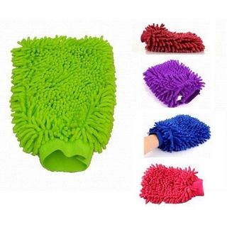 Găng Tay Rửa Xe 2 Mặt San Hô Loại Dày Chuyên Dụng Vệ Sinh Ô Tô, Xe Máy, Xe Hơi, Xe Tải, Kính, Đồ Gỗ