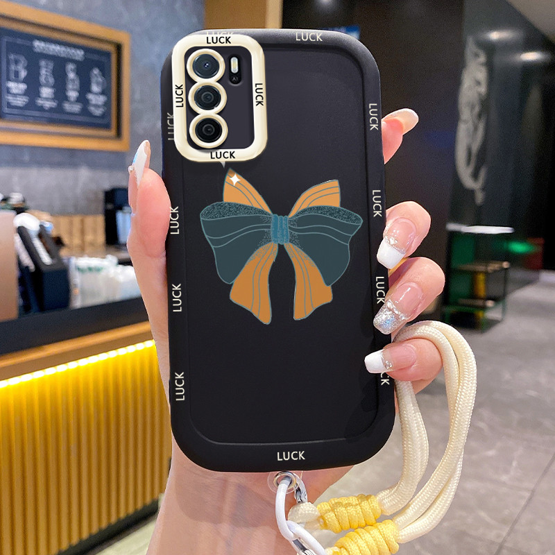 Ốp Lưng OPPO A16 A16s A54s Case Dễ thương Với Lanyard
