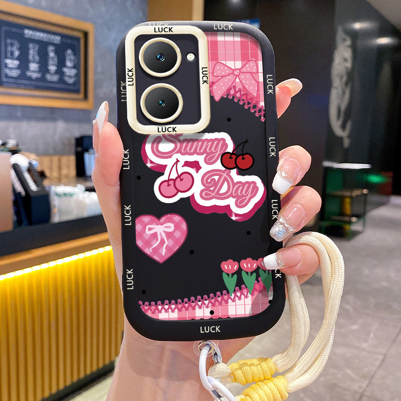 Ốp Lưng VIVO Y03 Y03T Y18 Y18E Y18I Y18T Y28s 5G Y37 5G Case Chống bụi Với Lanyard
