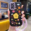 Ốp Lưng OPPO A36 A76 A96 Case Hoạt hình Với Lanyard