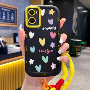 Ốp Lưng OPPO A36 A76 A96 Case Hoạt hình Với Lanyard