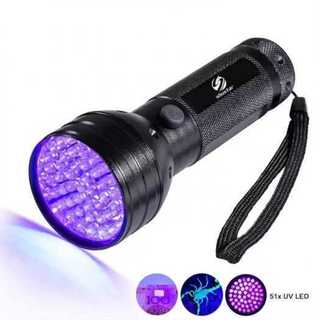 Đèn Pin Uv 51 Bóng Led Chuyên Dùng Sấy Keo Uv, Sấy Móng, Soi Tiền Giả Loại 10W