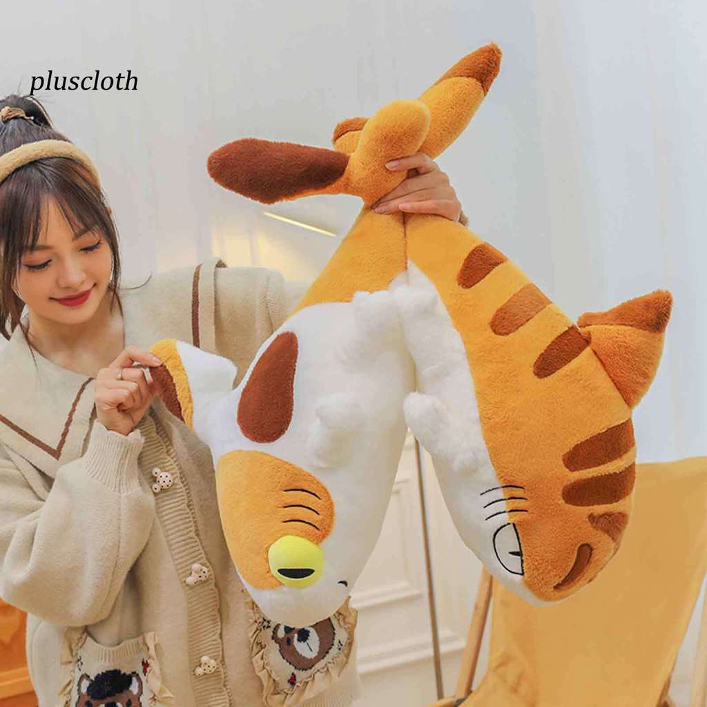 Pluscloth Cá Mập Mèo Búp Bê Sang Trọng Đồ Chơi 70cm Cá Mập Mèo Kết Hợp Thú Nhồi Bông Đa Năng Gối Ngủ Mềm Mại Giảm Căng Thẳng Quà Tặng Cho Nữ Trẻ Em