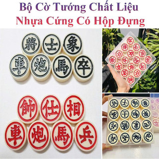 Bộ Cờ Tướng Nhựa Cứng Bàn Cờ 43X39Cm Gấp Gọn (Kèm Hộp Đựng)