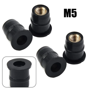 ⚡GIẢM GIÁ LỚN⚡4 Chiếc Kính Chắn Gió Xe Máy Đai Ốc Cao Su M5 Rung Giảm Chấn Bảng Gắn 5 Mm