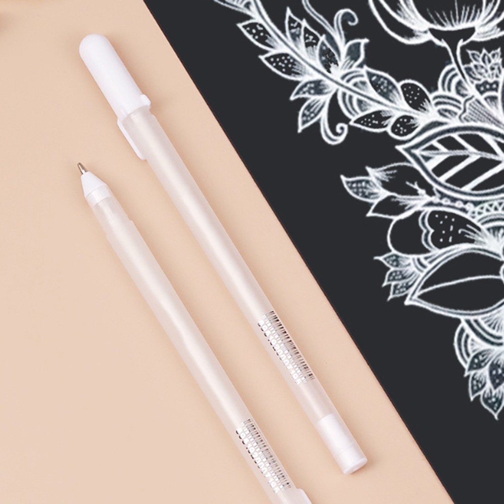 [vn] 1 Bút Gel Trắng Cho Nghệ Thuật 0.8 Mm Fine Point Bút Trắng Mực Trắng Bút Fineliner
