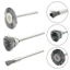 3 Bàn chải dây thép không gỉ Dụng cụ quay bánh xe Loại bỏ rỉ sét Đánh bóng