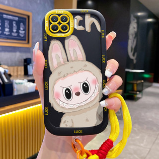 Ốp Lưng OPPO A93 2020 Reno 4F Reno4 F Reno 4 Lite F17 Pro Case Với Lanyard Thỏ Dễ thương
