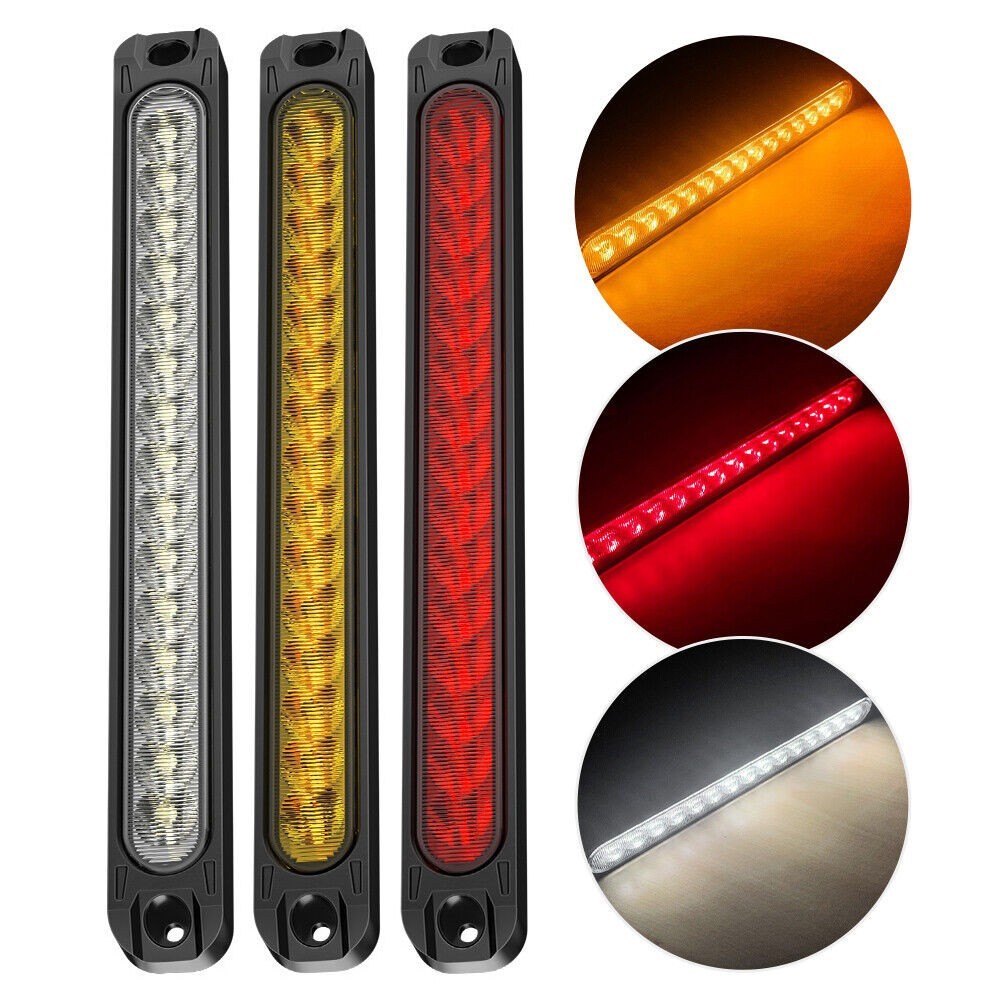 ⭐ Bán chạy ⭐Thanh đèn ô tô 1 / 4X 15LED 12V-24V Đèn dừng gắn cao Đèn hậu phanh 3 chế độ [land-vn]