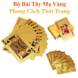 Bộ Bài Tây Mạ Vàng Phong Cách Thời Trang