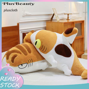 Pluscloth Cá Mập Mèo Búp Bê Sang Trọng Đồ Chơi 70cm Cá Mập Mèo Kết Hợp Thú Nhồi Bông Đa Năng Gối Ngủ Mềm Mại Giảm Căng Thẳng Quà Tặng Cho Nữ Trẻ Em