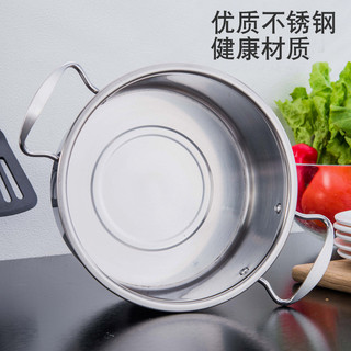 Combo 3 Nồi Inox Sus 304 Kích Thước 20Cm, 18Cm, 16Cm Có Nắp Và Tay Cầm Tiện Dụng