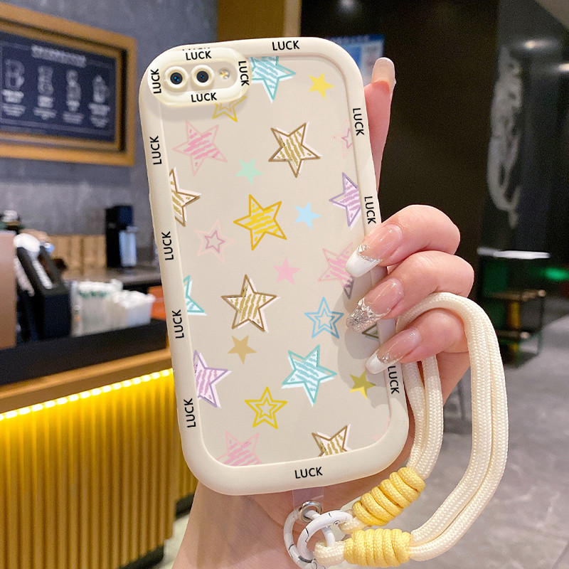 Ốp Lưng Realme C2 C2s OPPO A1K Case Ngôi sao nhỏ Với Lanyard