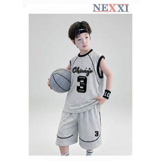 2603.8 - Bộ thun lửng Nexxi sát nách in số 3 bé trai size 3-14y