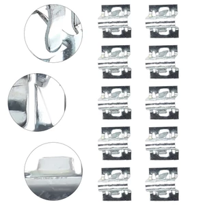 10 Chiếc Kẹp Giữ Kim Loại Bảng Điều Khiển Ô Tô Đa Năng Đĩa CD DVD Bảng Điều Khiển Kẹp Cố Định