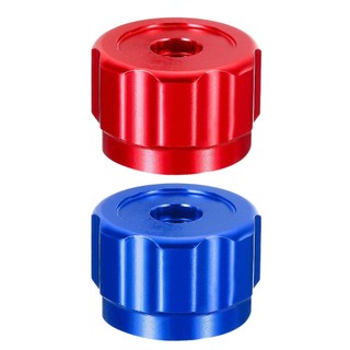 [FUXIN] Tay cầm bánh xe tròn, Tay cầm vòi Đồng hồ đo đa dạng Núm hợp kim nhôm Đỏ xanh