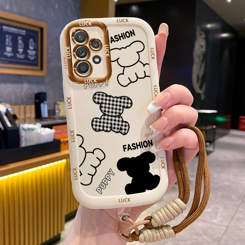 Ốp Lưng Samsung A52 4G A52 5G A52s 5G A13 5G A04s A23 5G M23 F23 A32 4G A33 5G A53 5G Case Tình yêu nhỏ Với Lanyard