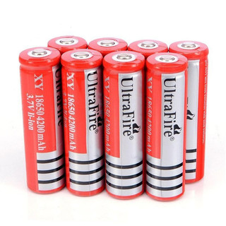 Pin Sạc Đỏ 18650 4200Mah Đầu Nhọn Độ Bền Cao