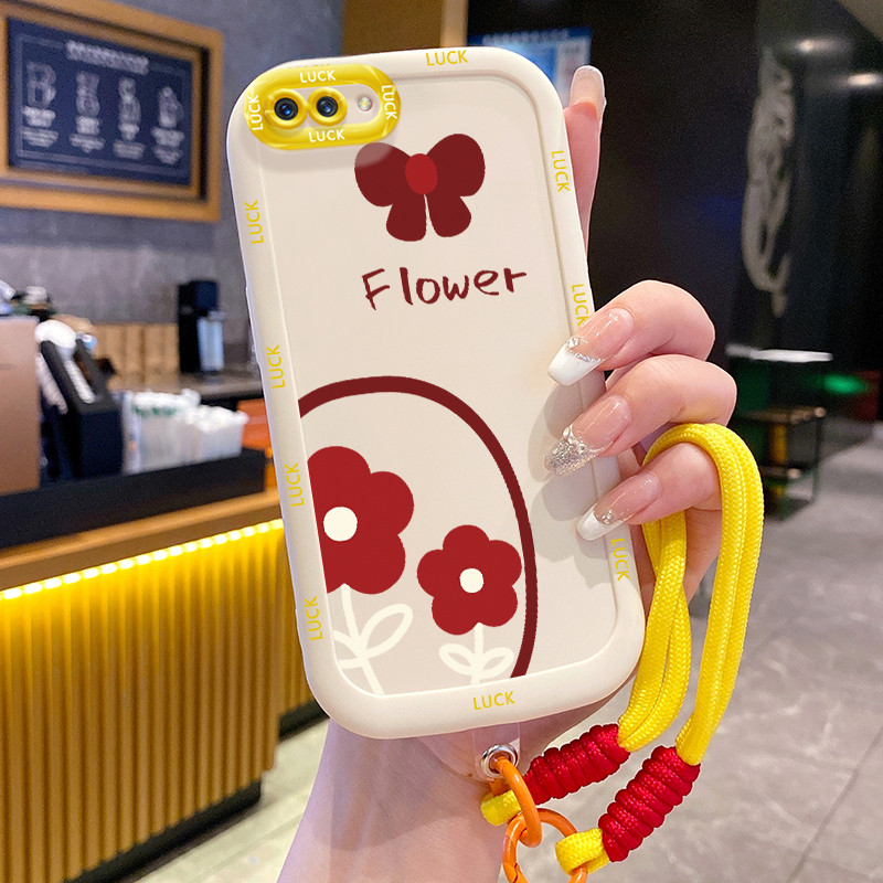 Ốp Lưng OPPO A5 A3s A12E Realme C1 Case Thỏ đáng yêu Với Lanyard