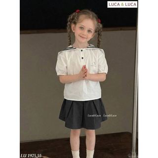 LUBCC.1925 - Set bộ Luca sơ mi thủy thủ Hello Kitty + chân váy size 6-12y