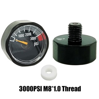 [FUXIN] Đồng hồ đo áp suất 3000 psi M8 * 1.0 cho áp kế Mini cho bình HPA