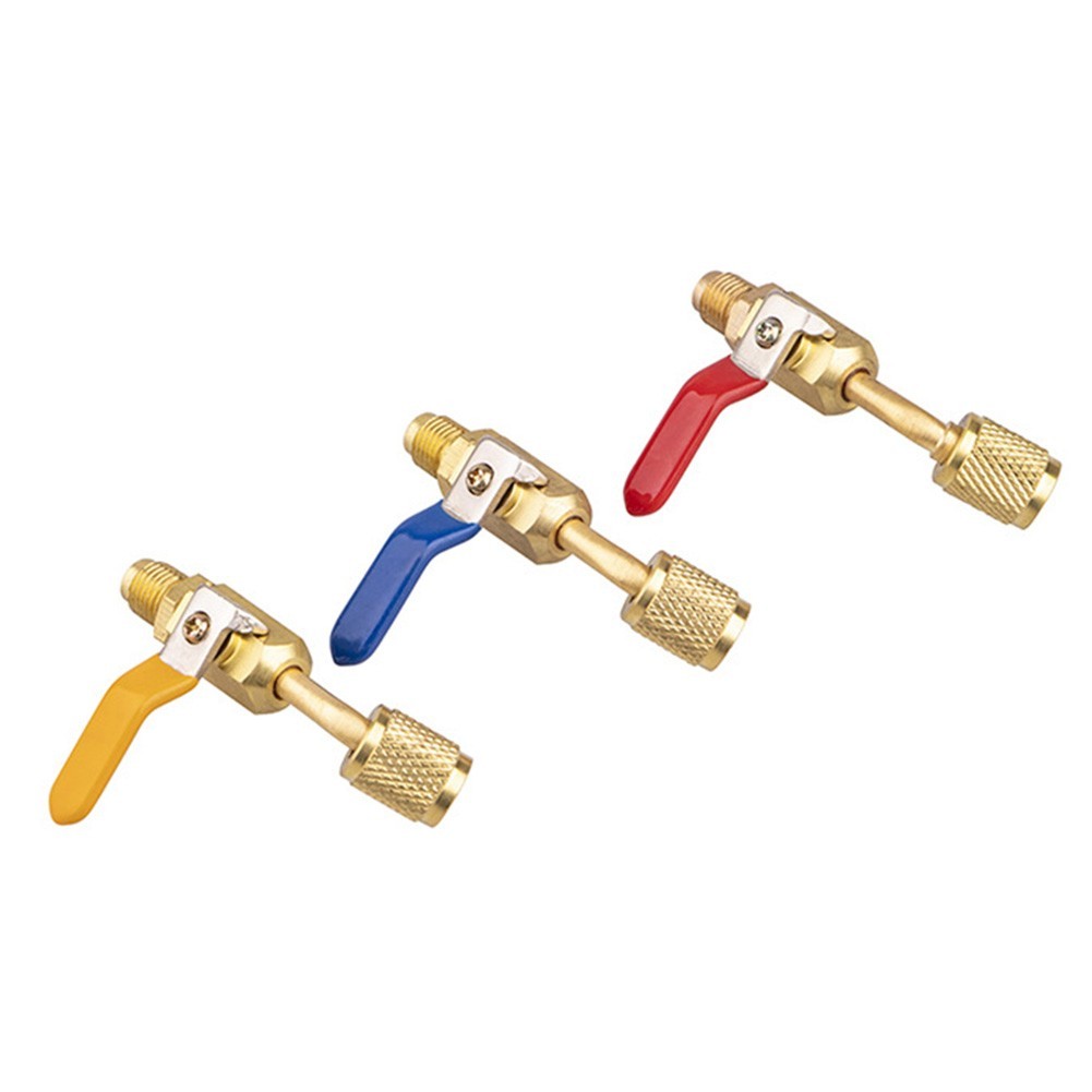 < Welv > Bộ chuyển đổi 1 / 4 Inch SAE HVAC cho ống sạc dầu xả T❀