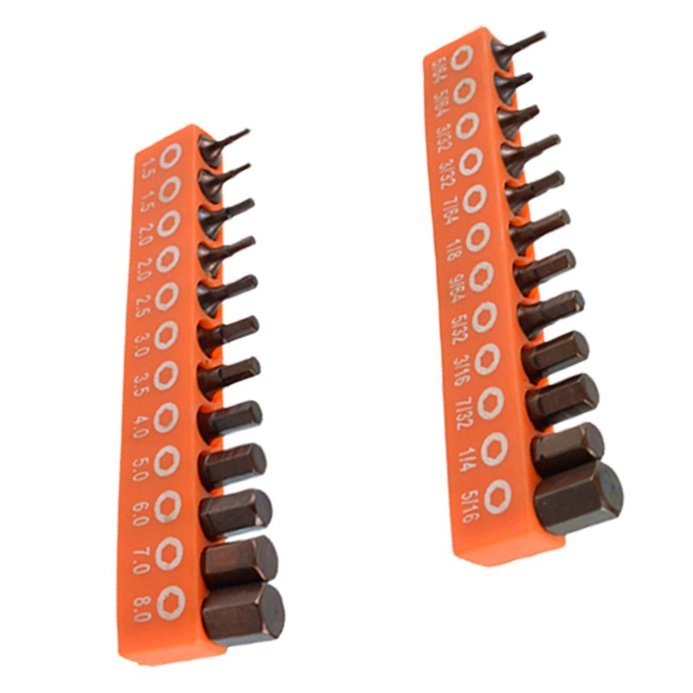 [Smellshi] 12 / 24 Bộ tuốc nơ vít lục giác từ tính 25mm 1 / 4in Mũi điều khiển chuôi lục giác