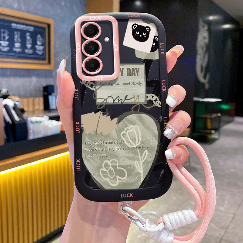 Ốp Lưng Samsung A16 4G A16 5G A15 4G A15 5G A14 5G A14 4G A24 A25 5G A34 5G A54 5G A35 5G Case Với Lanyard Thời trang