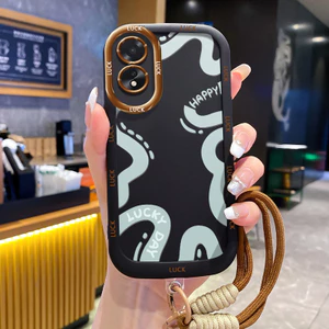 Ốp Lưng OPPO A18 A38 Case Thời trang Với Lanyard
