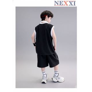 2603.8 - Bộ thun lửng Nexxi sát nách in số 3 bé trai size 3-14y