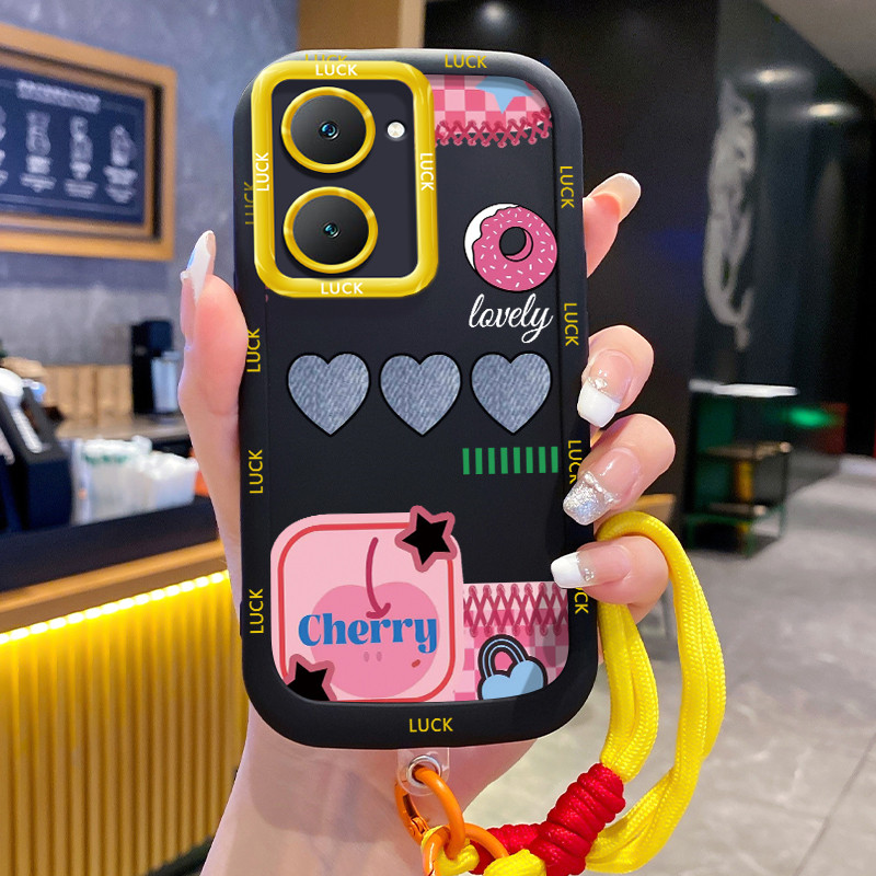 Ốp Lưng VIVO Y03 Y03T Y18 Y18E Y18I Y18T Y28s 5G Y37 5G Case Chống bụi Với Lanyard