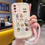 Ốp Lưng OPPO A55 4G Case Động vật nhỏ Với Lanyard