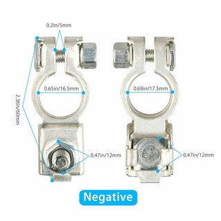 2 Chiếc Pin Đầu Cuối Cáp Kẹp Âm + Tích Cực Top-Post Cho Toyota