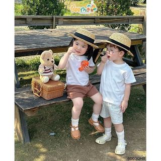 6003QHB - Quần thun cotton túi chéo Beemo nhiều màu cho bé size 1-6y
