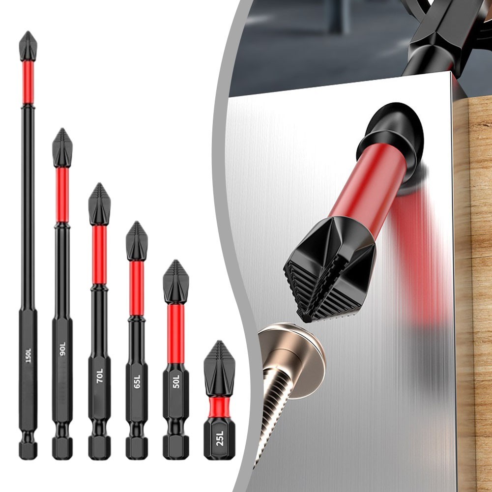 ⚡GIẢM GIÁ LỚN⚡1 Mũi khoan tuốc nơ vít chéo đầu lô 25-150mm chống trượt PH2