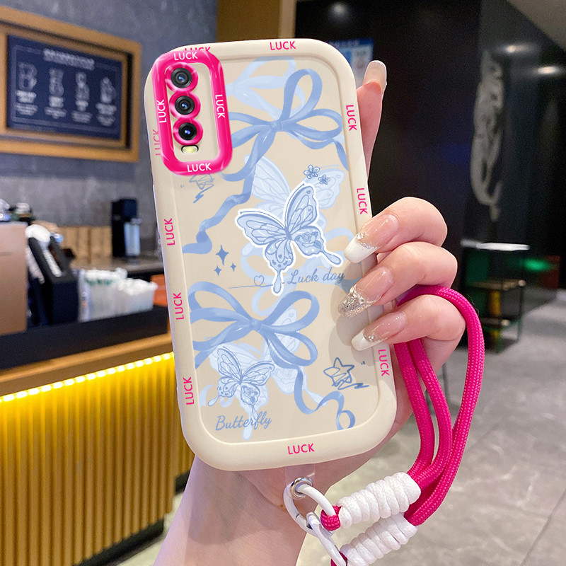 Ốp Lưng VIVO Y20 Y20i Y20s Y20A Y20G Y12A Y12S Y11s Case Dễ thương Với Lanyard