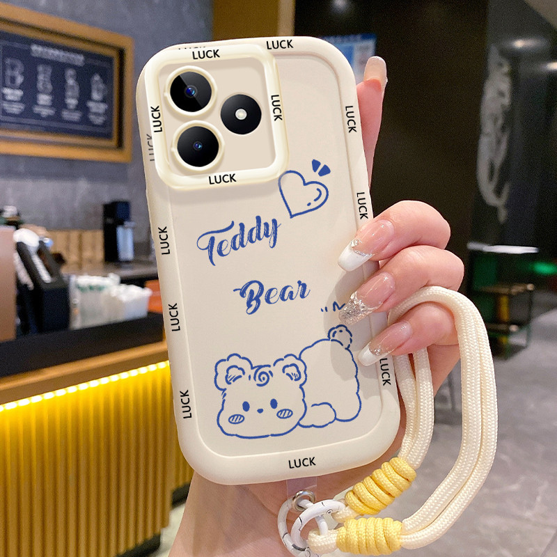 Ốp Lưng Realme C53 C51 C51s C35 Note 50 Narzo N53 Narzo 50A Prime Case Dễ thương Với Lanyard