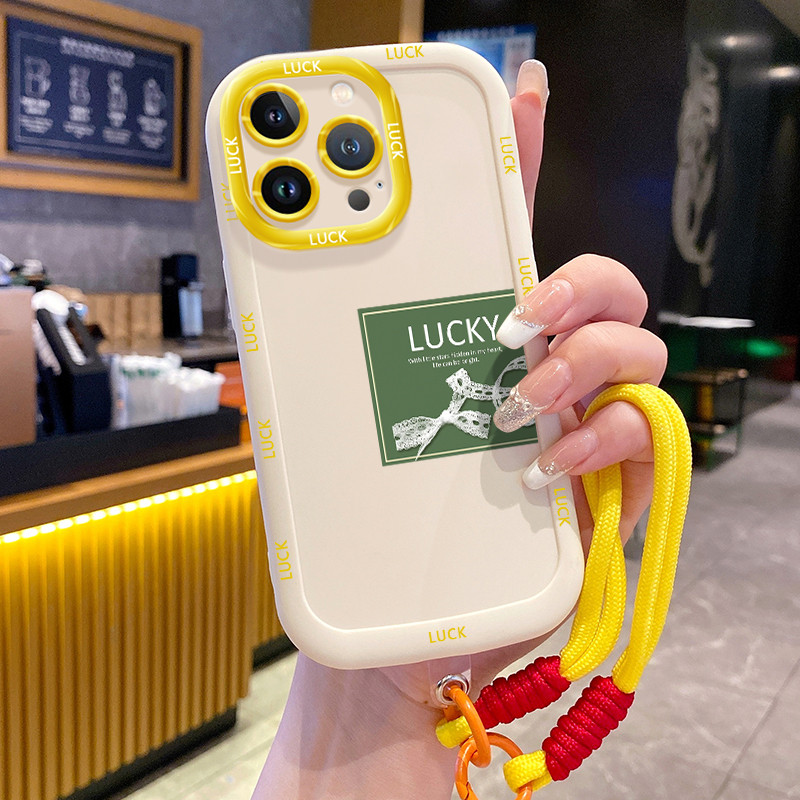 Ốp Lưng iPhone 14 14 Pro 14 14 Pro Max 15 15 Pro 15 Pro Max Case Chống ngã Với Lanyard