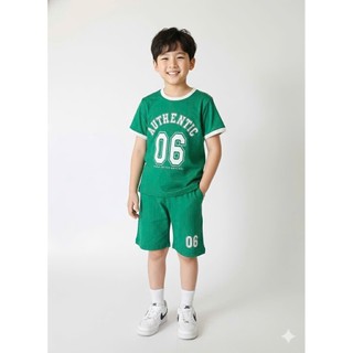BM2601ST09 - Bộ cotton Beemon hình số 2 màu cho bé size 120-160