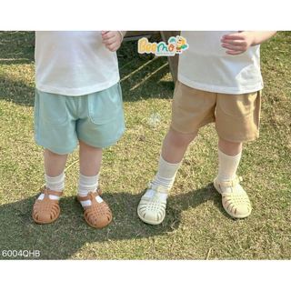 6004QHB - Quần Beemo thun cotton màu trơn size 1-5y