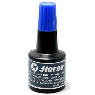Lọ Mực Đóng Dấu Horse H-30cc (Thái Lan) - Mực Tươi, Mau Khô, Dùng Cho Mọi Loại Khay Dấu