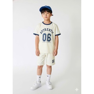 BM2601ST09 - Bộ cotton Beemon hình số 2 màu cho bé size 120-160