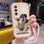 Ốp Lưng Realme C65 Case Với Lanyard Hoạt hình