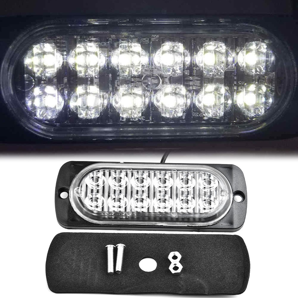 ⚡GIẢM GIÁ LỚN⚡DC 12V 36W Trắng 12LED Xe Tải An Toàn Cho Khẩn Cấp Luôn Sáng Đèn