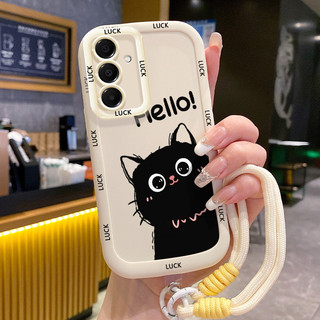 Ốp Lưng Samsung A16 4G A16 5G A15 4G A15 5G A14 5G A14 4G A24 A25 5G A34 5G A54 5G A35 5G Case Mèo Hoạt hình Với Lanyard