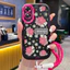 Ốp Lưng OPPO A17 A17K Case Hoa vẽ đẹp Với Lanyard