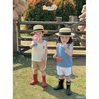 6011BHB - Bộ cotton áo tanktop phối cổ Beemo size 1-5y