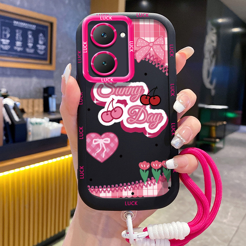 Ốp Lưng VIVO Y03 Y03T Y18 Y18E Y18I Y18T Y28s 5G Y37 5G Case Chống bụi Với Lanyard